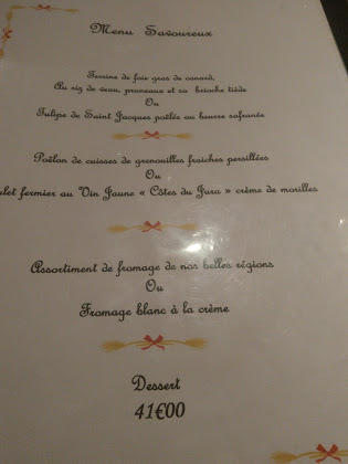 menu du restaurants Restaurant Chez France à Châtillon-la-Palud