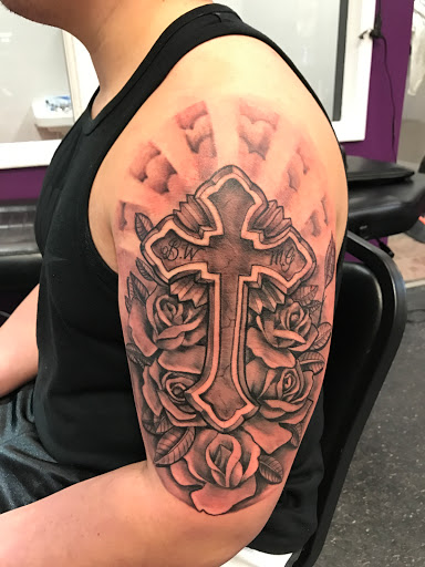 Explore black and grey tattoo ideas, creative tattoo ideas in Westland, available at Skin Sinn tattoos