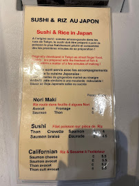Envie sushi à Grasse carte