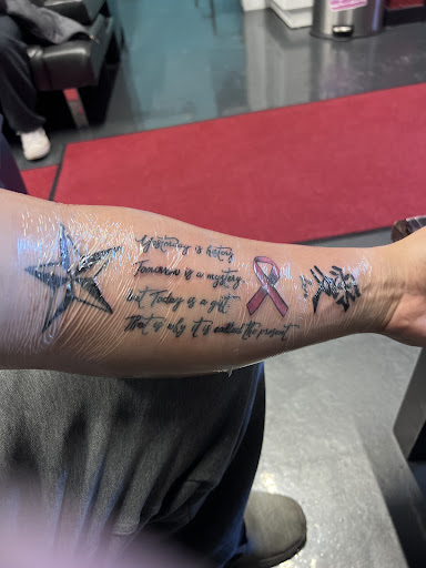 Explore dad daughter tattoo ideas, creative tattoo ideas in Oswego, available at The Inkery Tattoo Studio