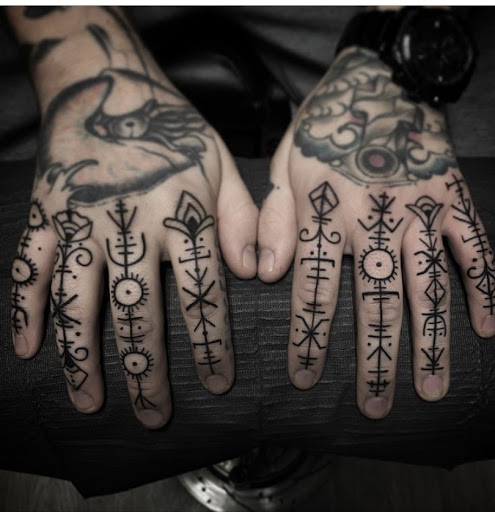 Explore anime couple tattoo ideas, creative tattoo ideas in Dallas, available at Change of Tides Tattoo