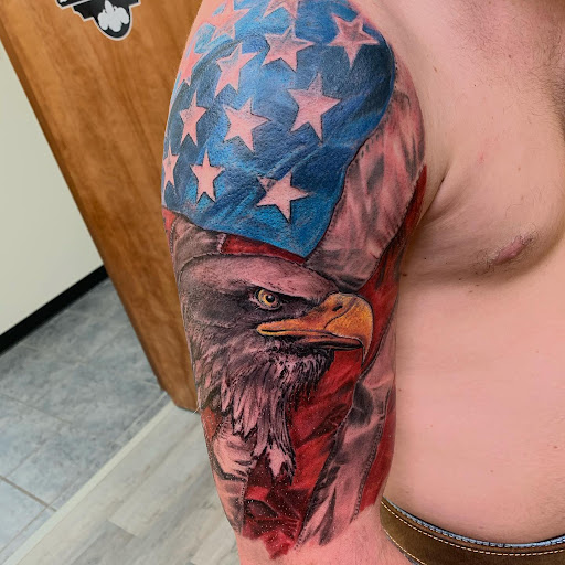 Explore tattoos inner bicep ideas, creative tattoo ideas in Marietta, available at Lure Tattooing & Piercing LLC