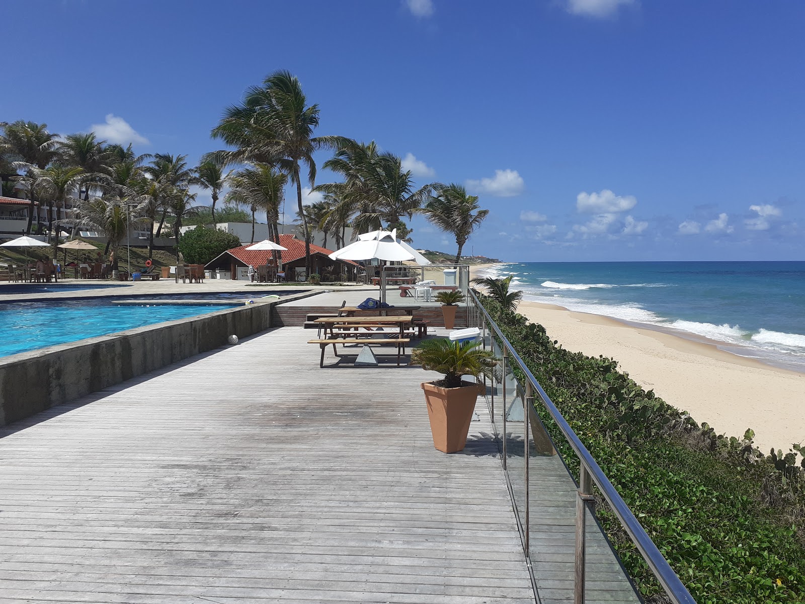 Foto van Barreira Dagua Strand met recht en lang