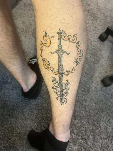 Explore percy jackson tattoo ideas, creative tattoo ideas in Brooklyn, available at Cake Is a Lie Tattoo Parlor