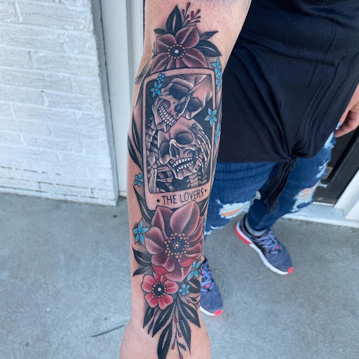 Explore long distance friendship tattoo ideas, creative tattoo ideas in Erie, available at Wayward Tattoo Studio