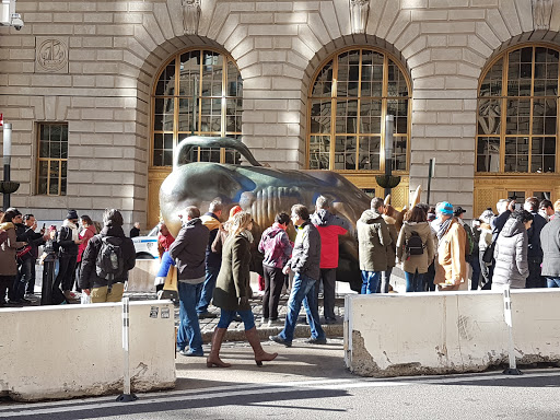 Sculpture «Charging Bull», reviews and photos, Broadway & Morris St, New York, NY 10004, USA