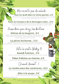 Menu du La Petite Biscuiterie à Réalmont