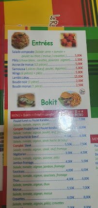 Restaurant Kaaz Bokit Cadran Solaire à Varreddes - menu / carte