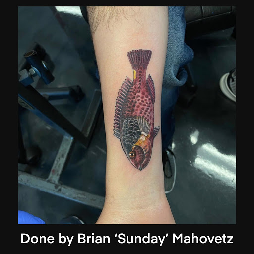 Explore hibiscus flower tattoo ideas, creative tattoo ideas in Edison, available at Rorschach Gallery