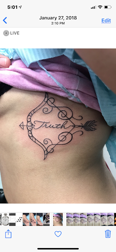 Explore word tattoo ideas for women, creative tattoo ideas in Amarillo, available at Tattoo Spa LLC