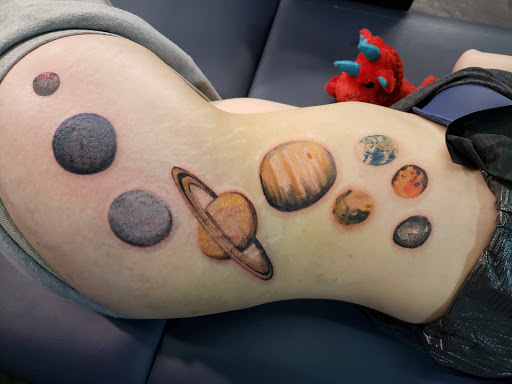 Explore fishing tattoos ideas, creative tattoo ideas in Mebane, available at The Cardinal Skin Art & Gallery