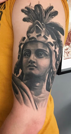 Explore native american tattoo ideas for men, creative tattoo ideas in Tacoma, available at Habitat Tattoo