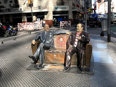 Estatua de Alberto Olmedo y Javier Portales