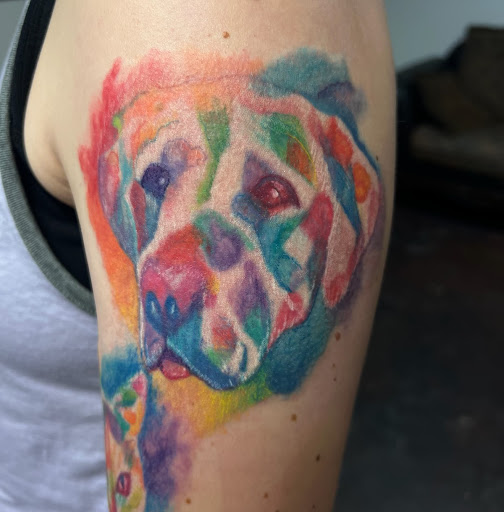 Explore tattoos for behind the ear ideas, creative tattoo ideas in Madison, available at A Dead Anchor Tattoo