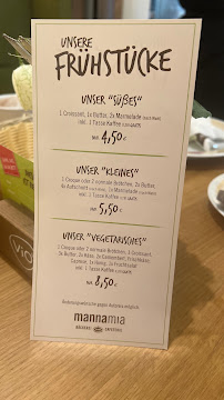 Menu / carte de (mannamia) Feinbäckerei Ruch GmbH à Edermünde