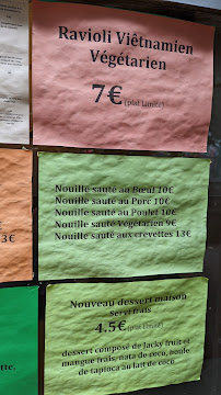 Menu / carte de Le Bonheur à Montreuil