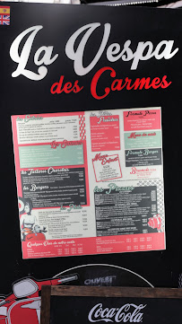 La Vespa des Carmes à Nantes menu