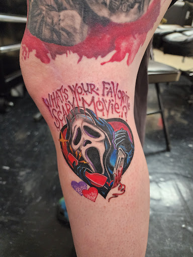 Explore fox racing tattoo ideas, creative tattoo ideas in Decatur, available at Royal Spade Tattoo