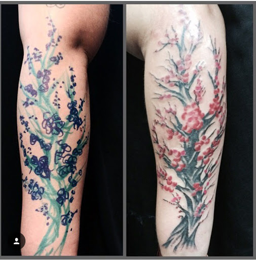 Explore tattoo ideas religious sleeves, creative tattoo ideas in San Diego, available at Sideshow Tattoo and Piercing