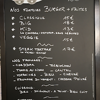 Restauration rapide Burger fermier des Enfants Rouges à Le Touquet-Paris-Plage (la carte)