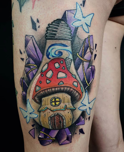 Explore butt tattoo ideas, creative tattoo ideas in Hollywood, available at Sacred Eye Tattoos