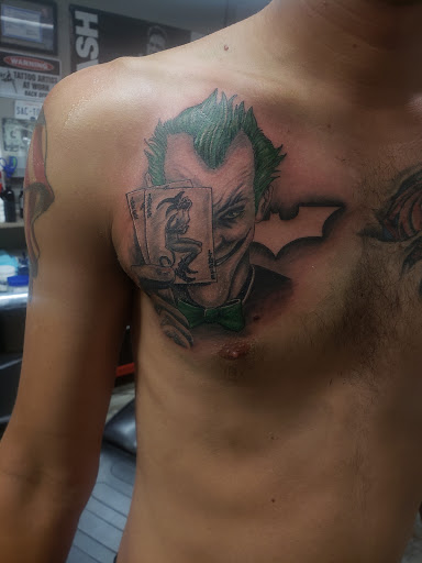Explore flag tattoo ideas, creative tattoo ideas in Linn Creek, available at Hillard Skillard Tattoos, LLC.