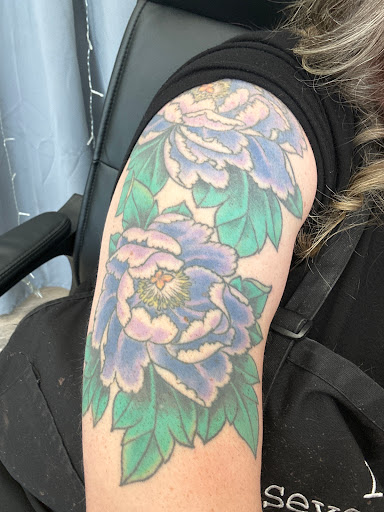 Explore oriental sleeve tattoo ideas, creative tattoo ideas in Harrisonburg, available at Mr Lucky Tattoo