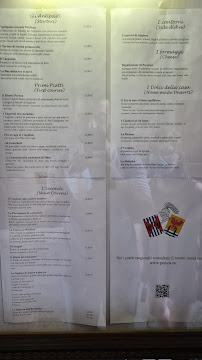 Menu du Perucà à San Gimignano