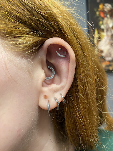 Explore ford mustang tattoo ideas, creative tattoo ideas in Cary, available at Fine Art Body Piercing By Lilith Mae