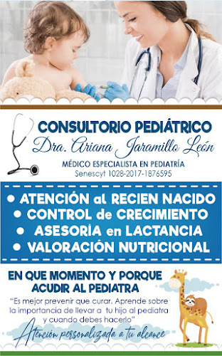 Opiniones de Consultorio de Pediatria Dra Ariana Jaramillo León en Pasaje - Médico