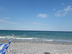 Mylos beach'in fotoğrafı uçurumlarla desteklenmiş