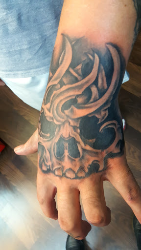 Explore joy tattoo ideas, creative tattoo ideas in Maryville, available at Distinked Tattoo