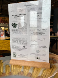 Menu du Ham Holy Burger Torino Outlet Village à Settimo Torinese