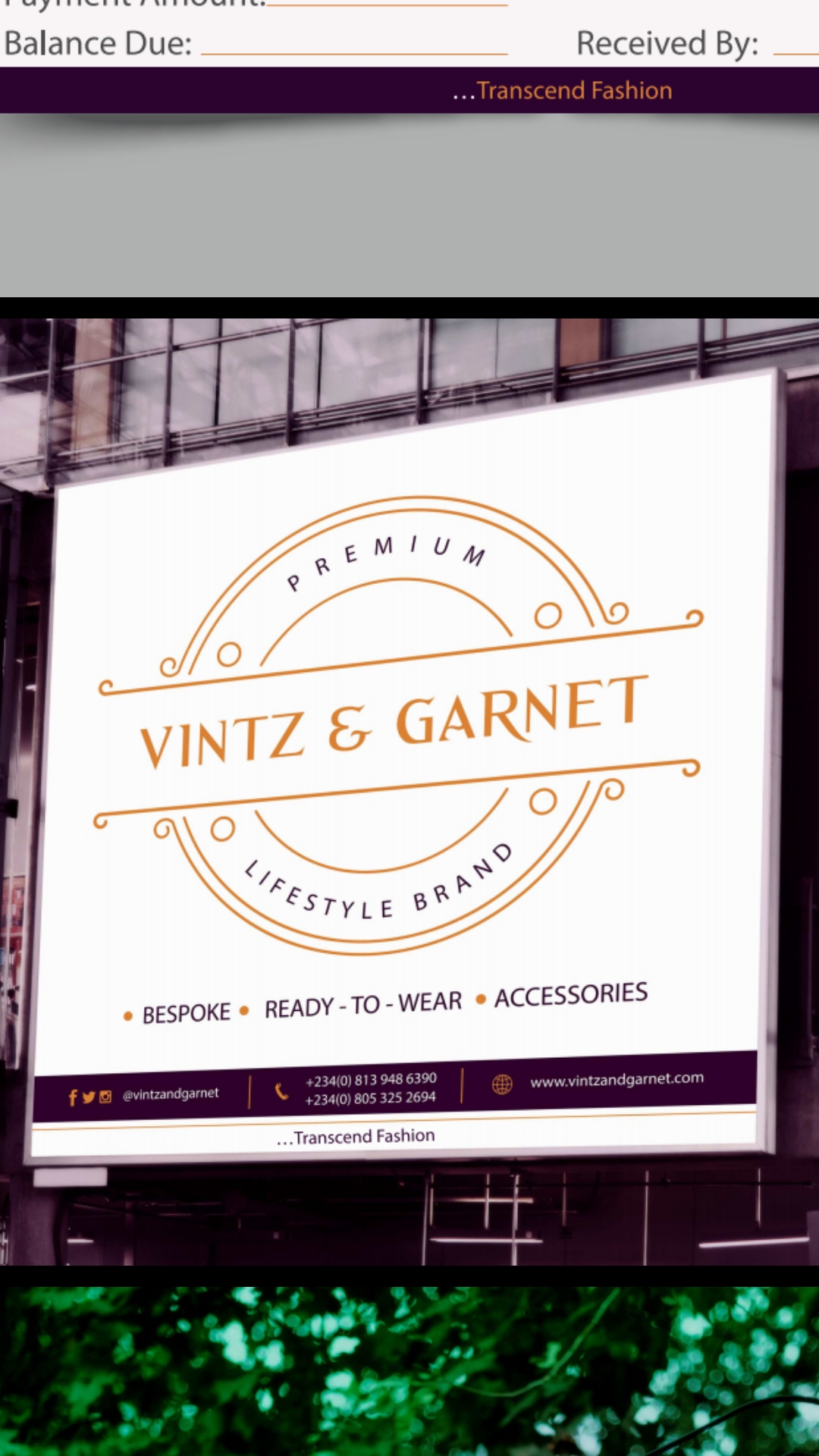 Vintz&Garnet Fashion Training House