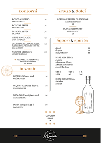 Menu du Da Michele à Bari