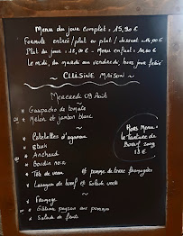 Les 8 Couteaux à Castillonnès menu