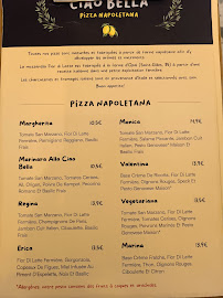 Ciao Bella à Rennes menu