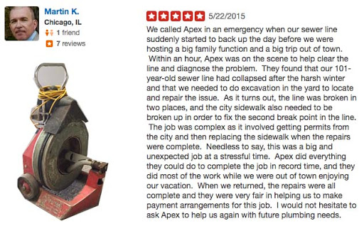 Plumber «Apex Plumbing», reviews and photos, 3119 W Irving Park Rd, Chicago, IL 60618, USA