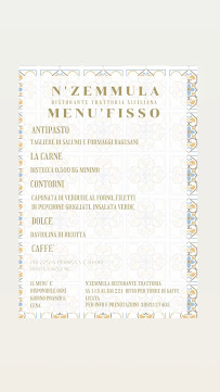 Carte du N’ZEMMULA RISTORANTE à Licata