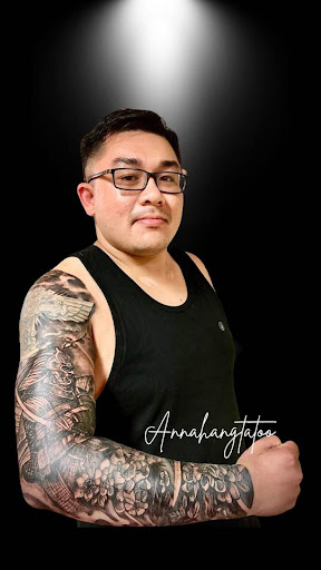 Explore tattoo cover up ideas for guys, creative tattoo ideas in Garden Grove, available at Anna Hang Tattoo