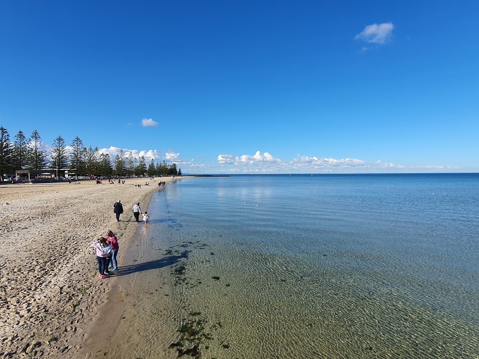 Foto van Altona Beach en de nederzetting