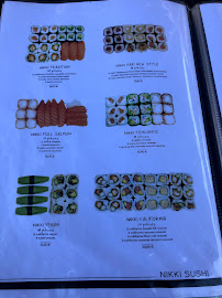 Restaurant de sushis Nikki Sushi Aubagne à Aubagne (la carte)