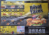 Menu / carte de Royal Tacos à Le Creusot