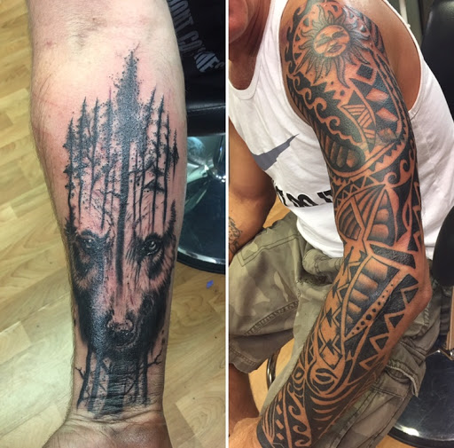 Explore sibling tattoo ideas, creative tattoo ideas in Bridgeport, available at Breaking skin tattoo and body piercing