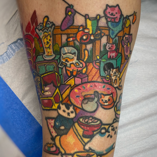 Explore simple anime tattoo ideas, creative tattoo ideas in Aurora, available at Ronin Tattoo Studio INC