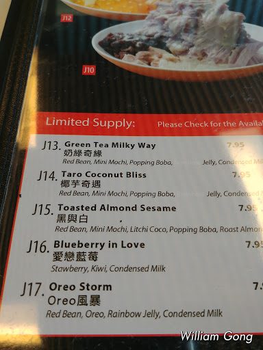 Dessert Restaurant «Snowflake Cafe and Dessert», reviews and photos, 4306 Moorpark Ave, San Jose, CA 95129, USA