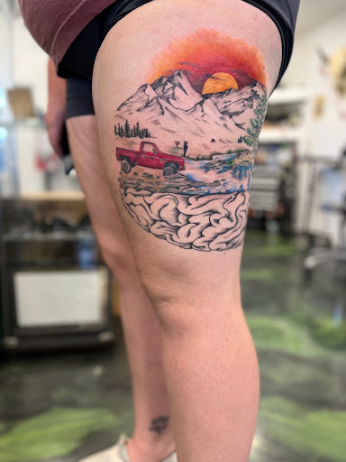 Explore small patchwork tattoo ideas, creative tattoo ideas in Crossville, available at Inkt tattoo shop