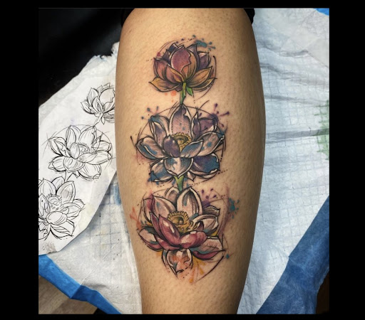 Explore country music tattoo ideas, creative tattoo ideas in Libertyville, available at Art With Atattooed