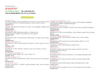 d-gusto La Pizza A km 0 à Pionca carte