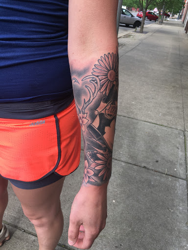 Explore sniper tattoo ideas, creative tattoo ideas in West Lafayette, available at Renegade Tattoo Studio